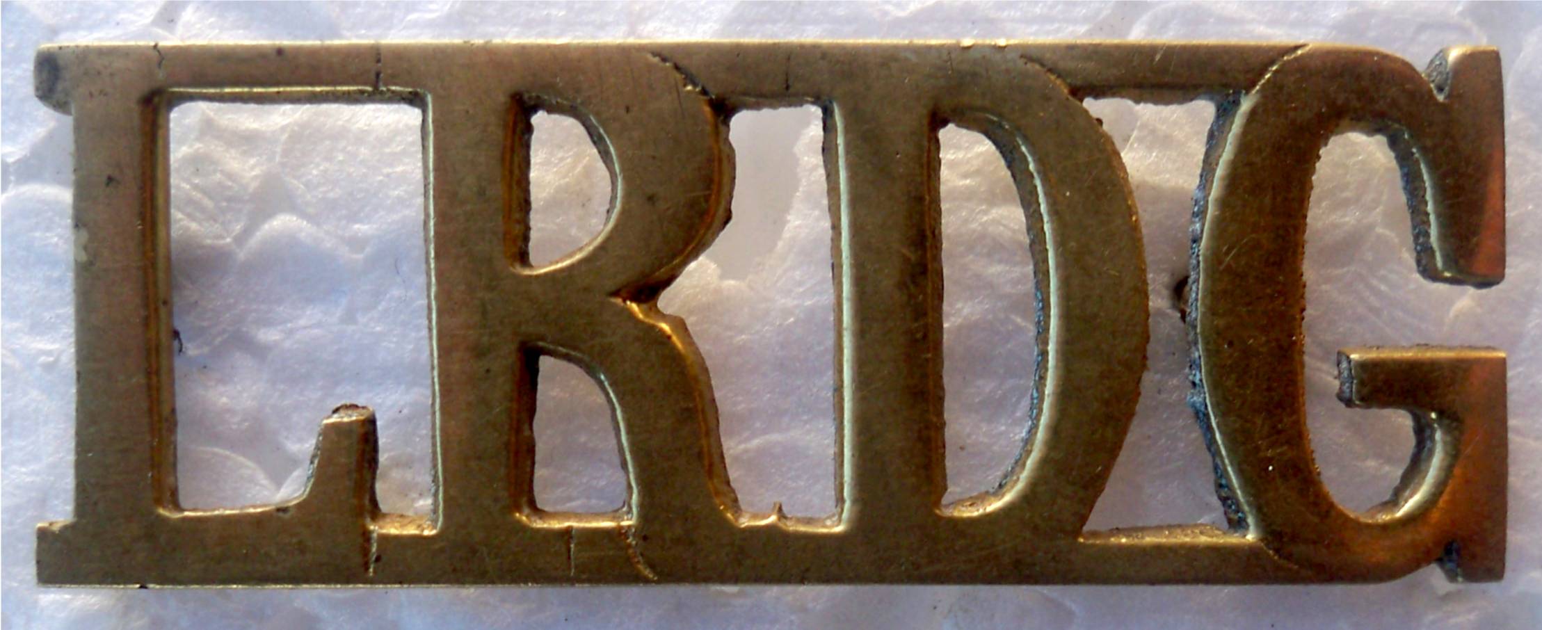 lrdg brass shoulder flash